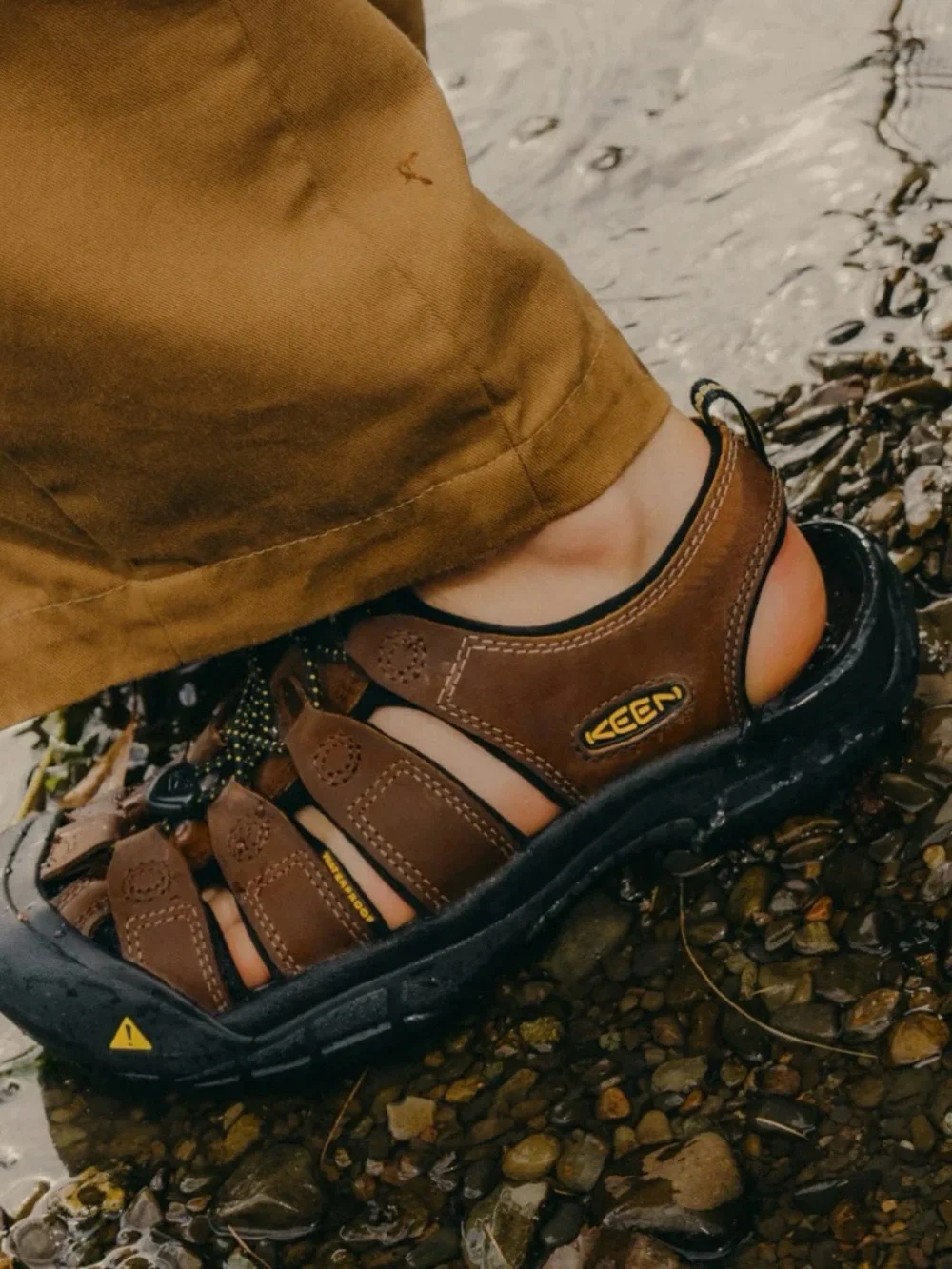 Men's KEEN Brown Newport Leather Outdoor Sport Sandals